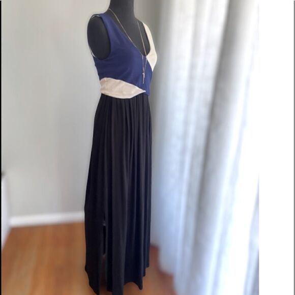Anthropologie Maeve Elysian Color Block Maxi Dress - Picture 9 of 16